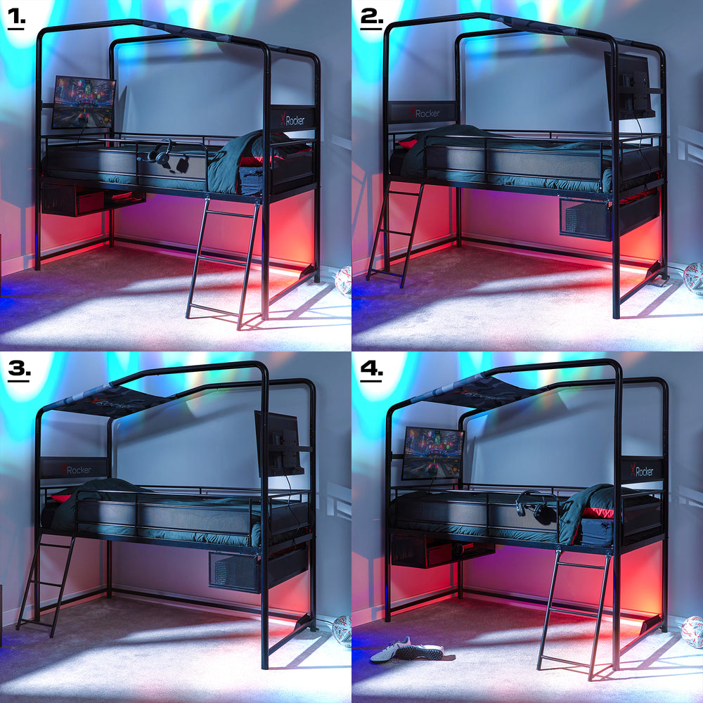 Contra Gaming Mid Sleeper with TV Mount (4 Ways to Build)